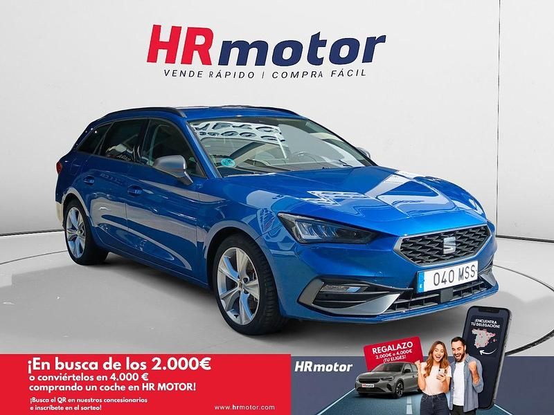 Azul Usado 2024 Seat Leon FR Familiar | 25.200 € (Precio justo) - Imagen 1/4