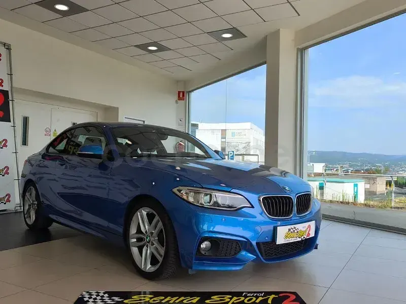 Usado BMW 218 Sport Line 150 CV (110 kW) 2016 Azul Coupe