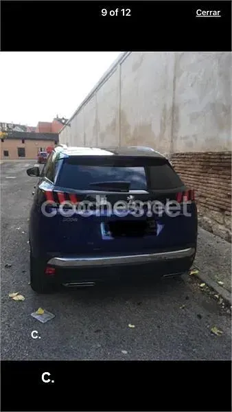 Usado Peugeot 3008 GT-line 130 CV (95 kW) 2018 Azul SUV