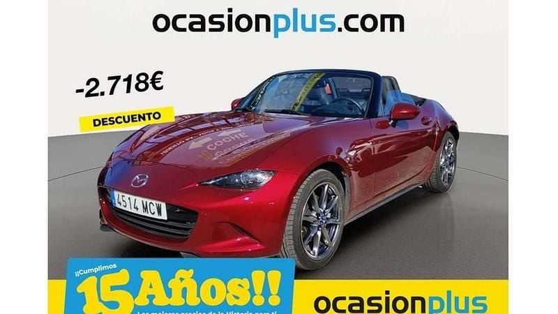 Rojo Usado 2022 Mazda MX5 Descapotable | 26.091 € (Buen precio) - Imagen 1/4