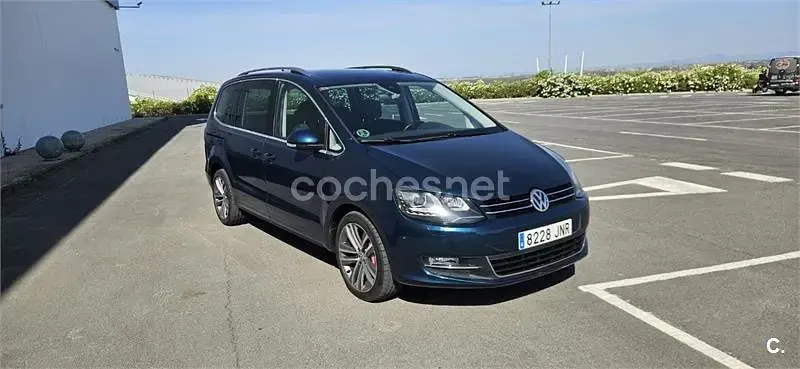 Usado VW Sharan Sportline 184 CV (135 kW) 2016 Azul Monovolumen