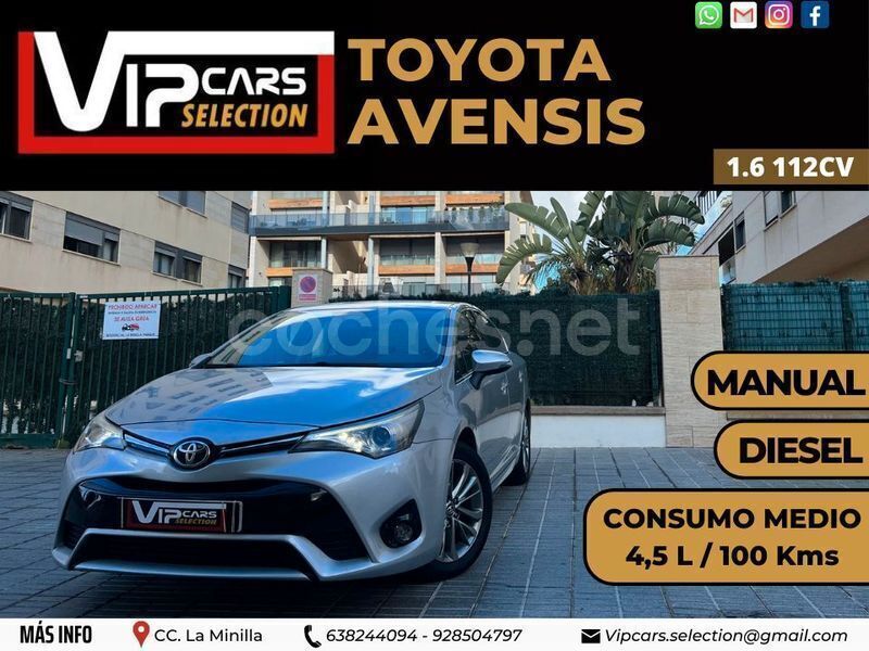 Gris / plata Usado 2016 Toyota Avensis Advance Familiar | 14.990 € (Precio justo) - Imagen 1/4