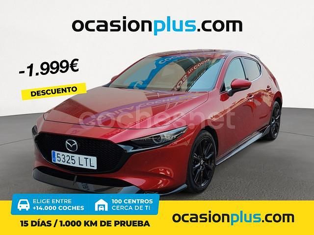 Rojo Usado 2021 Mazda 3 Berlina | 21.990 € (Precio justo) - Imagen 1/4
