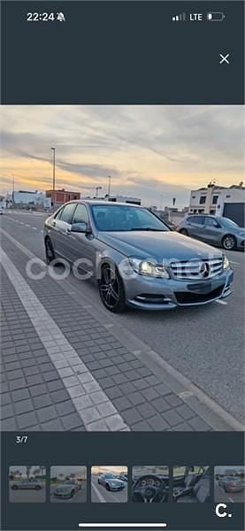 Usado Mercedes C220 Elegance 170 CV (125 kW) 2013 Gris / plata Berlina