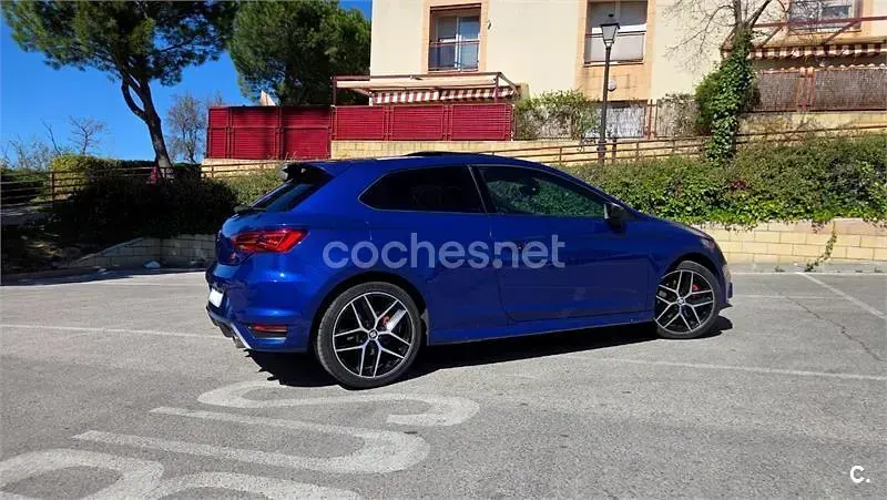 Usado Seat Leon SC FR 184 CV (135 kW) 2017 Azul Utilitario