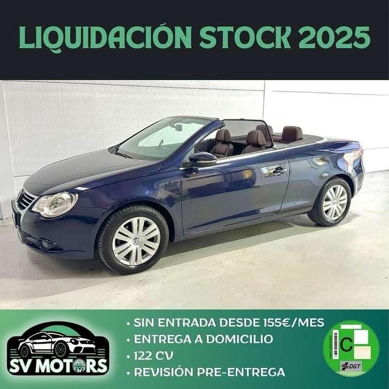 Usado VW Eos 122 CV (89 kW) 2008 Azul Descapotable