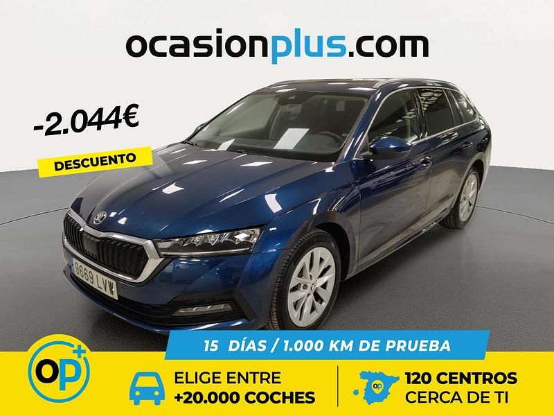 Azul Usado 2022 Skoda Octavia Ambition Familiar | 22.490 € (Precio justo) - Imagen 1/4