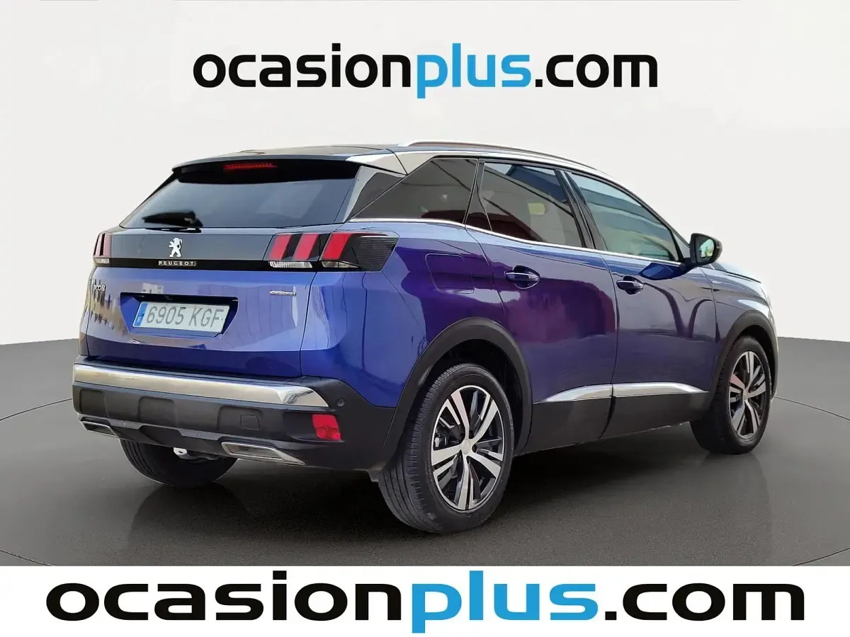 Usado Peugeot 3008 GT-line 120 CV (88 kW) 2017 Azul SUV