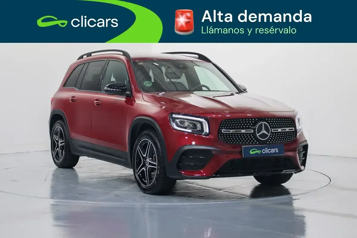Usado Mercedes GLB220 190 CV (139 kW) 2021 Rojo SUV