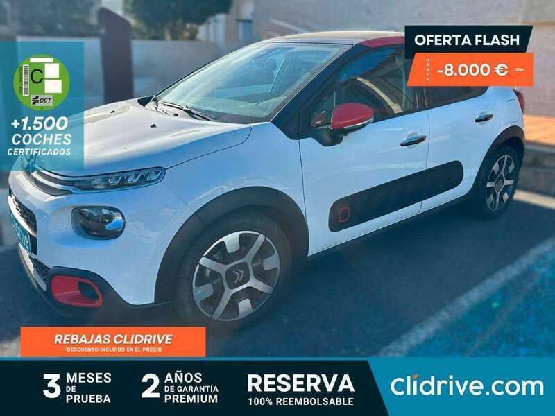 Blanco Usado 2018 Citroën C3 PureTech Utilitario | 11.790 € (Precio justo) - Imagen 1/3