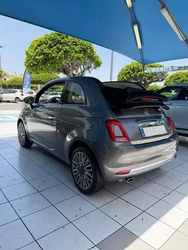 Usado Fiat 500C Lounge 69 CV (50 kW) 2018 Gris Descapotable