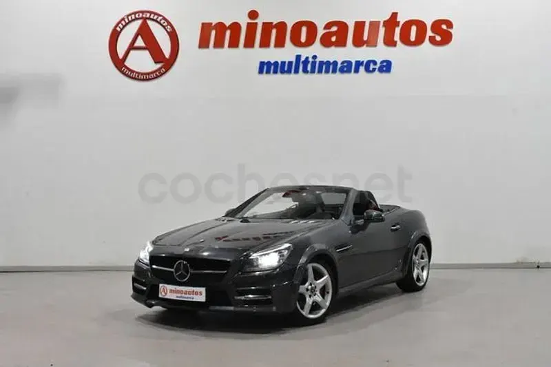 Usado Mercedes SLK250 AMG 204 CV (150 kW) 2013 Gris Descapotable