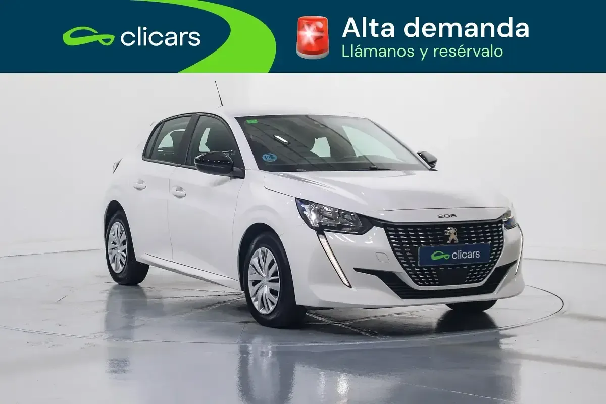 Usado Peugeot 208 Active 100 CV (73 kW) 2022 Blanco Utilitario