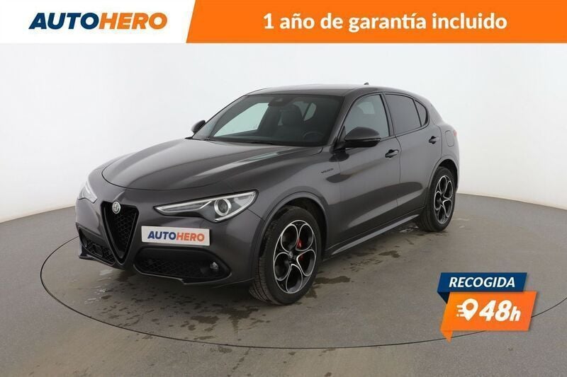 Gris Usado 2021 Alfa Romeo Stelvio Veloce SUV | 27.899 € (Precio justo) - Imagen 1/3