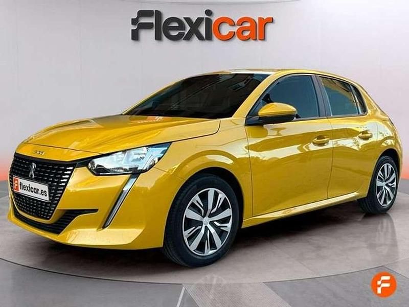 Usado Peugeot 208 Active 101 CV (74 kW) 2020 Amarillo Utilitario