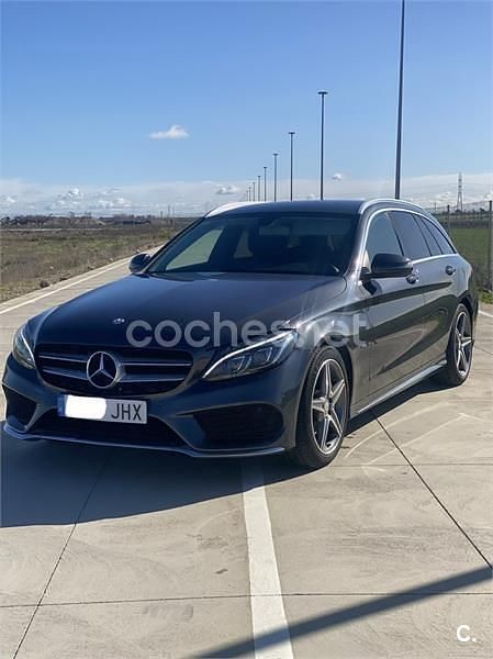 Usado Mercedes C220 Avantgarde 170 CV (125 kW) 2015 Gris / plata Familiar