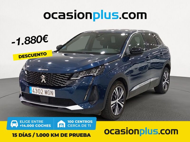 Azul Usado 2023 Peugeot 3008 Allure SUV | 20.250 € (Un poco caro) - Imagen 1/4