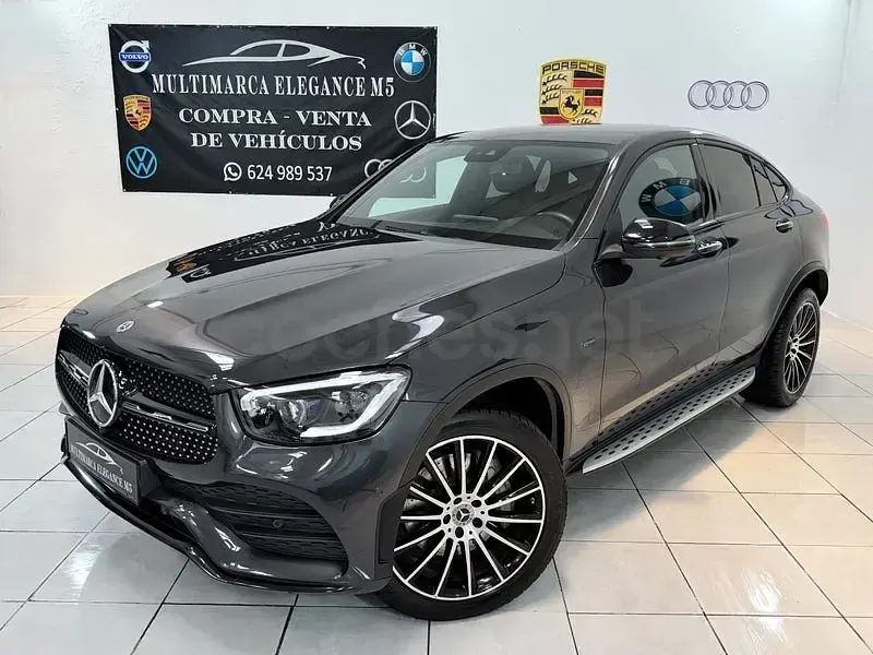 Usado Mercedes GLC300e 306 CV (225 kW) 2021 Gris / plata SUV