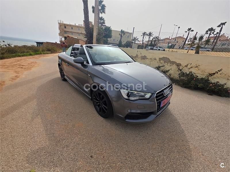 Usado Audi A3 Cabriolet S-Line 150 CV (110 kW) 2017 Gris / plata Descapotable