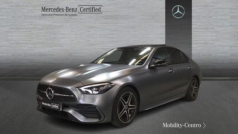Selenitgrey magno paint Usado 2022 Mercedes C220 AMG line Berlina | 40.000 € (Precio justo) - Imagen 1/4