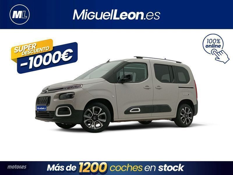 Beige Usado 2022 Citroën Berlingo Shine Monovolumen | 18.985 € (Un poco caro) - Imagen 1/3