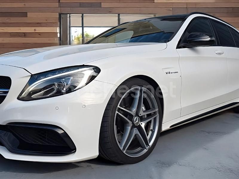 Usado Mercedes C63 AMG 476 CV (350 kW) 2017 Blanco Familiar