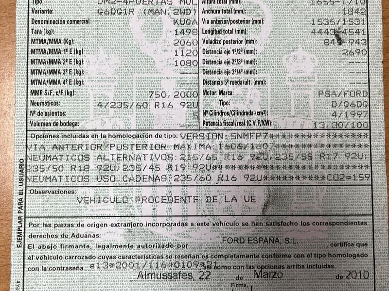 Gris / plata Usado 2011 Ford Kuga Titanium SUV | 2499 € - Imagen 1/4