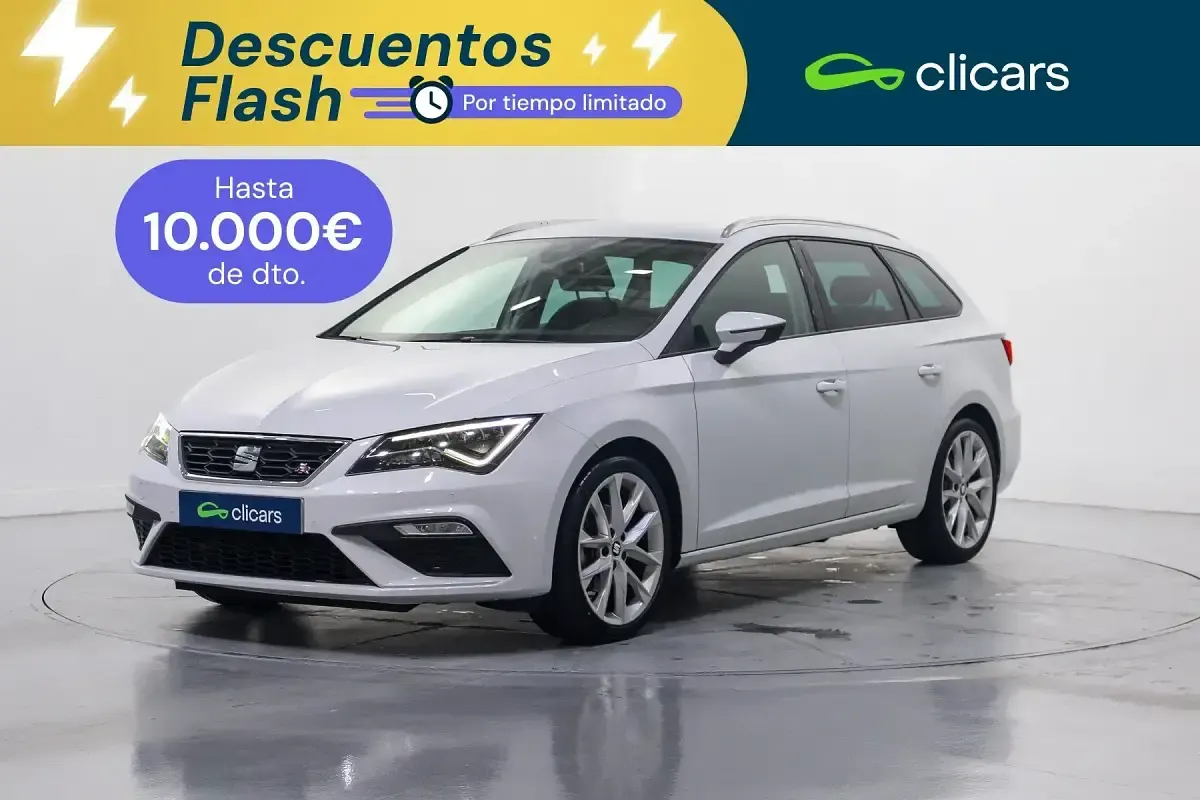 Usado Seat Leon FR 150 CV (110 kW) 2017 Blanco Familiar