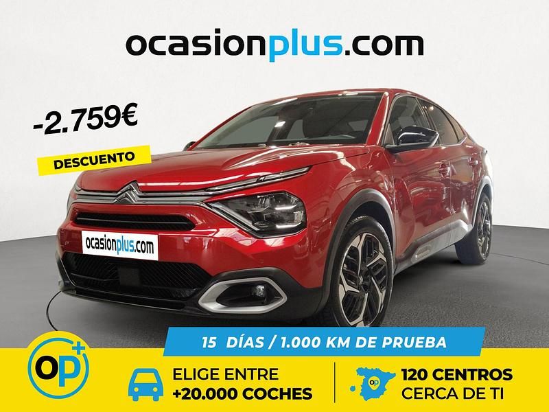 Rojo Usado 2023 Citroën C4 X PureTech SUV | 17.590 € (Precio justo) - Imagen 1/4