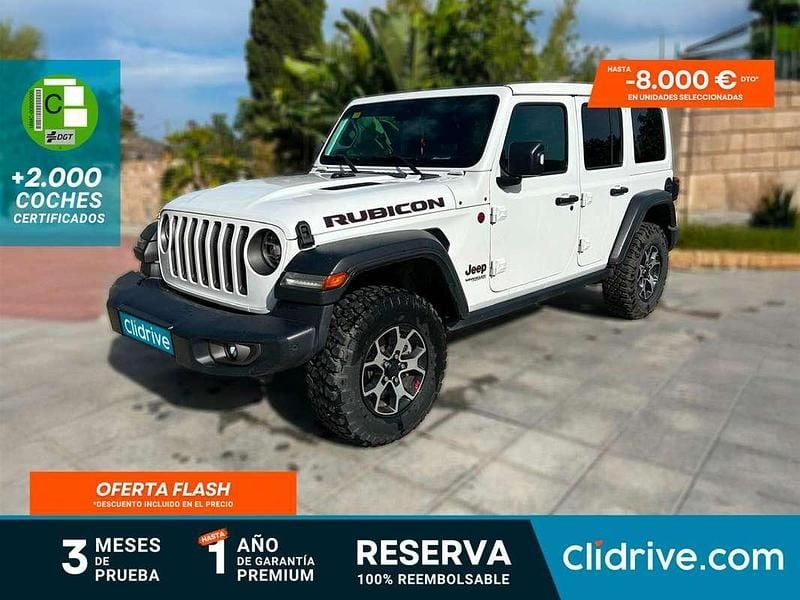 Blanco Usado 2020 Jeep Wrangler Unlimited Rubicon SUV | 47.290 € (Buen precio) - Imagen 1/3