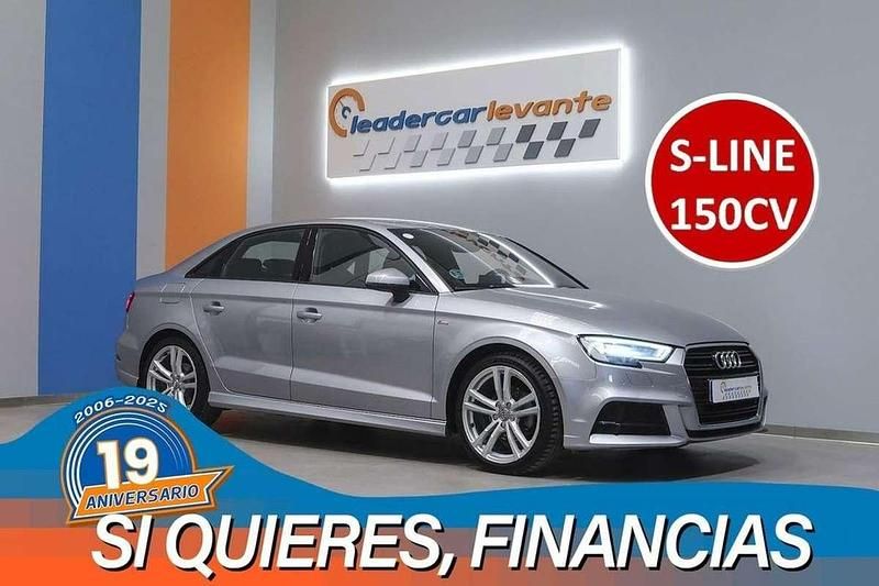 Plateado Usado 2019 Audi A3 S-Line Berlina | 19.900 € (Buen precio) - Imagen 1/4