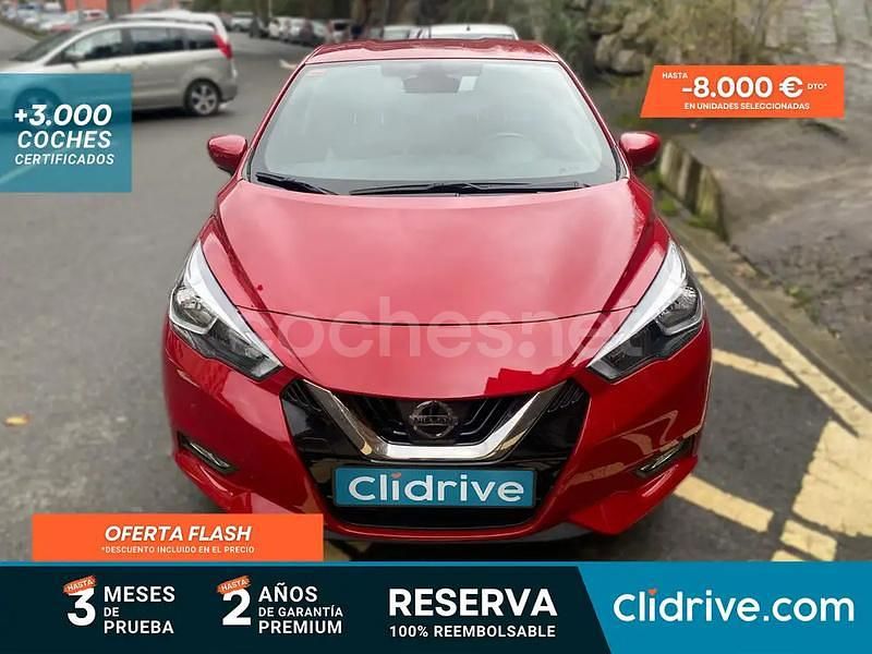 Rojo Usado 2019 Nissan Micra Visia Berlina | 11.290 € (Buen precio) - Imagen 1/3