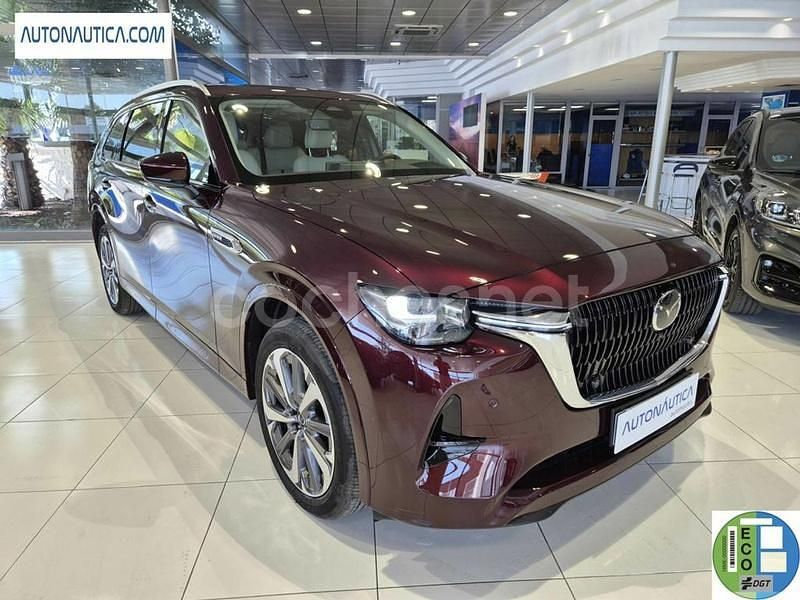 Rojo Usado 2024 Mazda CX-80 Takumi-Line SUV | 59.000 € (Precio justo) - Imagen 1/4