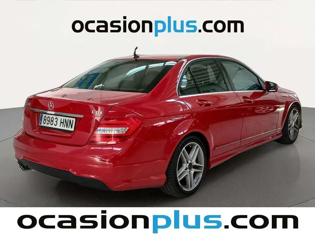 Usado Mercedes C220 Avantgarde 170 CV (125 kW) 2013 Rojo Berlina