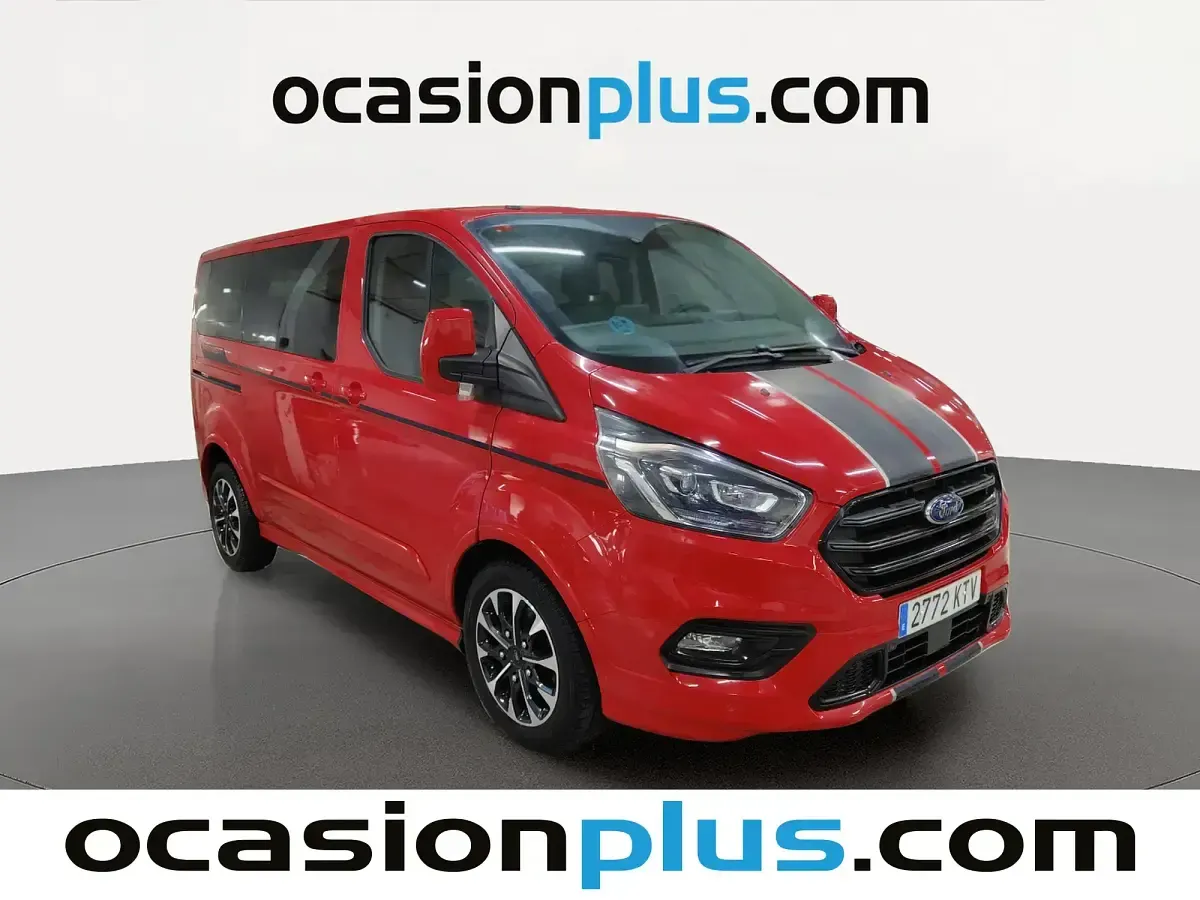 Usado Ford Transit Custom Sport 170 CV (125 kW) 2019 Rojo Familiar