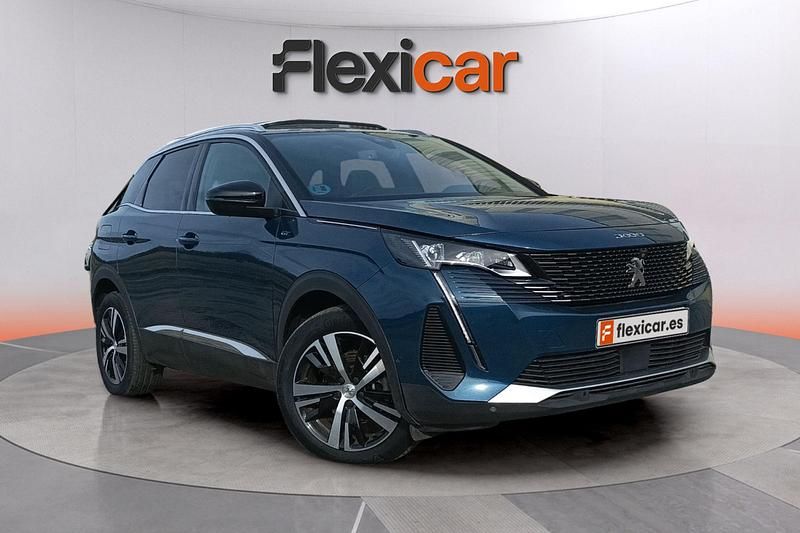 Azul Usado 2021 Peugeot 3008 GT SUV | 18.490 € (Un poco caro) - Imagen 1/4