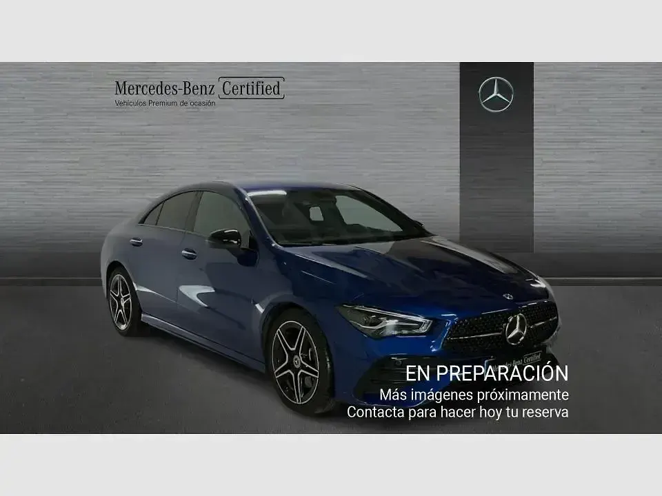 Usado Mercedes CLA200 AMG line 150 CV (110 kW) 2024 Azul Coupe