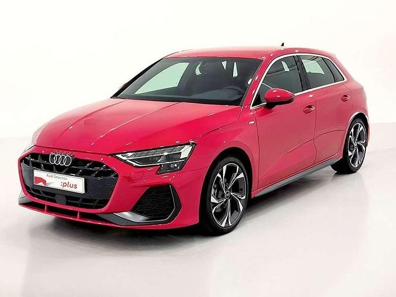 Rojo Nuevo 2025 Audi A3 Sportback e-tron S-Line Utilitario | 36.750 € (Precio justo) - Imagen 1/4
