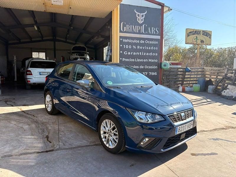 Usado Seat Ibiza Style 95 CV (69 kW) 2017 Azul Berlina