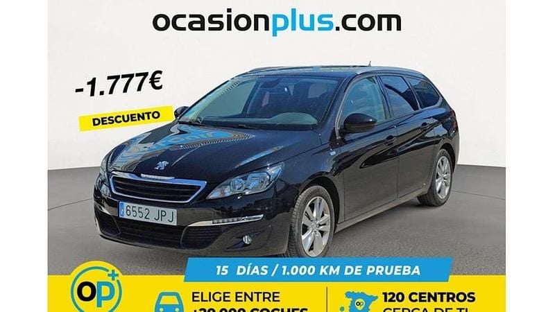 Usado Peugeot 308 SW Style 131 CV (96 kW) 2016 Negro Familiar