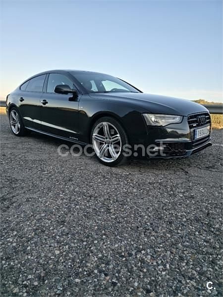Negro Usado 2012 Audi A5 Sportback S-Line Berlina | 14.000 € (Precio justo) - Imagen 1/4