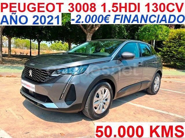 Gris / plata Usado 2021 Peugeot 3008 Active SUV | 20.999 € (Precio justo) - Imagen 1/4