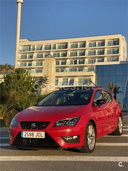 Rojo Usado 2015 Seat Leon FR Berlina | 11.500 € (Precio justo) - Imagen 1/4