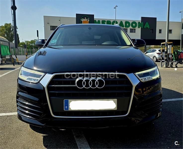 Negro Usado 2017 Audi Q3 Design SUV | 17.999 € (Precio justo) - Imagen 1/4