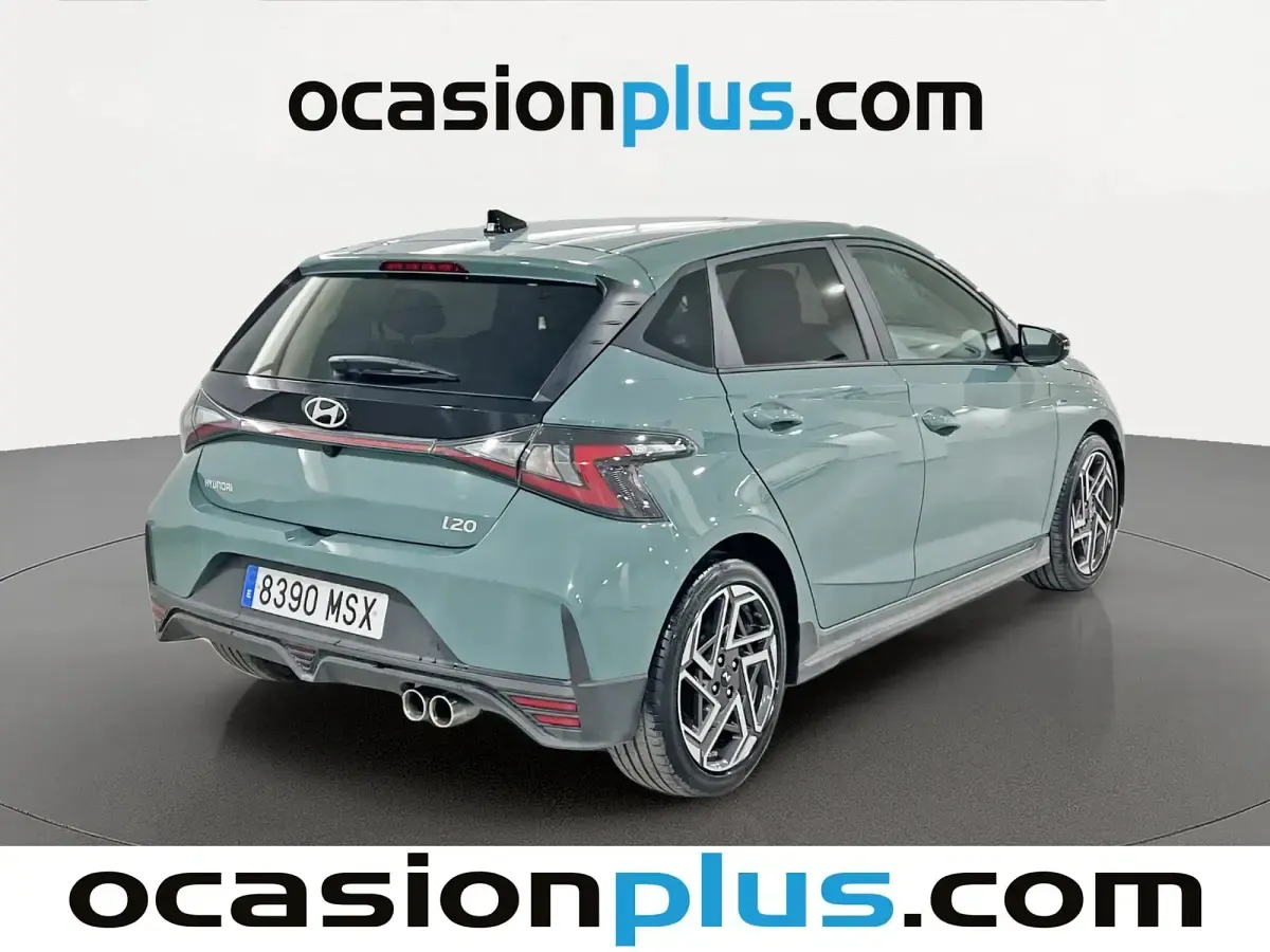 Usado Hyundai i20 N Line 80 CV (58 kW) 2024 Verde Utilitario