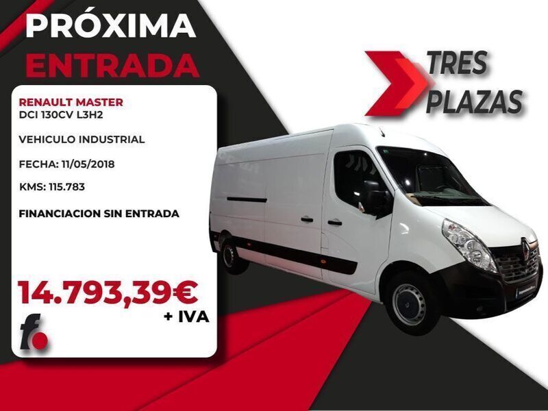 Blanco Usado 2018 Renault Master Van | 17.900 € (Precio justo) - Imagen 1/3