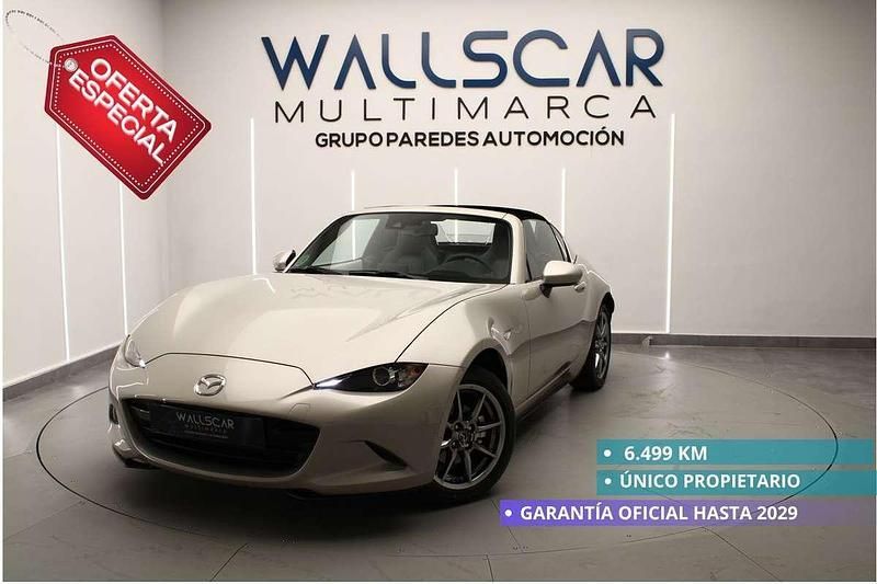 Amarillo Usado 2023 Mazda MX5 Exclusive-Line Descapotable | 28.987 € (Buen precio) - Imagen 1/4