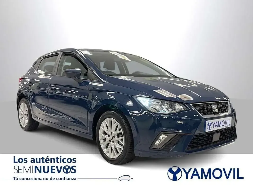 Usado Seat Ibiza Style 90 CV (66 kW) 2018 Azul Utilitario