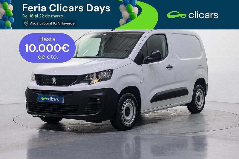 Usado Peugeot Partner S 100 CV (73 kW) 2022 Negro Monovolumen