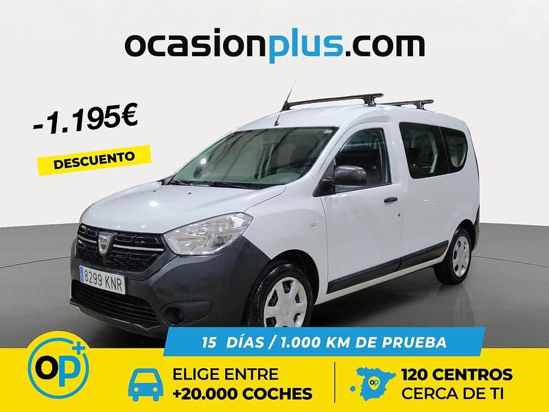 Blanco Usado 2018 Dacia Dokker Ambiance Monovolumen | 13.150 € (Precio justo) - Imagen 1/4